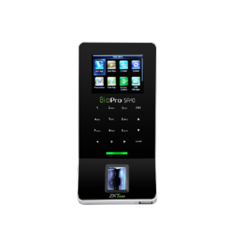 ZKTeco BioPro SA40 Fingerprint Access Control Terminal, BioID Sensor/ SilkID Sensor, Door Sensor, Exit Button, Alarm Control Interface