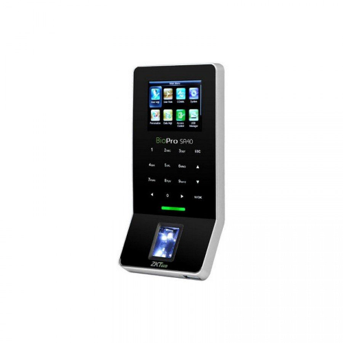 ZKTeco BioPro SA40 Fingerprint Access Control Terminal, BioID Sensor/ SilkID Sensor, Door Sensor, Exit Button, Alarm Control Interface